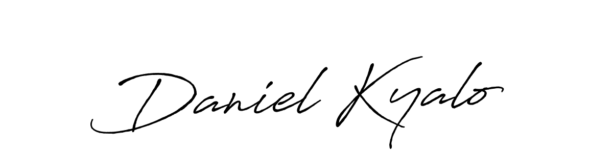 Make a beautiful signature design for name Daniel Kyalo. With this signature (Antro_Vectra_Bolder) style, you can create a handwritten signature for free. Daniel Kyalo signature style 7 images and pictures png