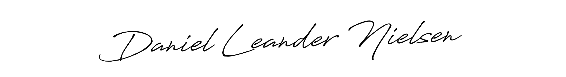 How to make Daniel Leander Nielsen signature? Antro_Vectra_Bolder is a professional autograph style. Create handwritten signature for Daniel Leander Nielsen name. Daniel Leander Nielsen signature style 7 images and pictures png