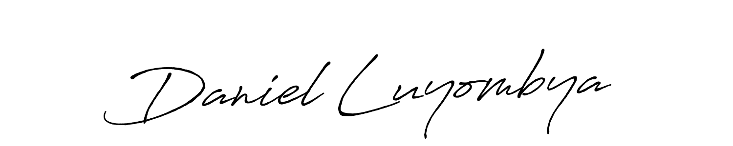 Similarly Antro_Vectra_Bolder is the best handwritten signature design. Signature creator online .You can use it as an online autograph creator for name Daniel Luyombya. Daniel Luyombya signature style 7 images and pictures png