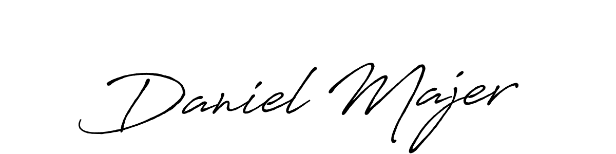 You should practise on your own different ways (Antro_Vectra_Bolder) to write your name (Daniel Majer) in signature. don't let someone else do it for you. Daniel Majer signature style 7 images and pictures png