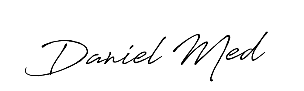 Design your own signature with our free online signature maker. With this signature software, you can create a handwritten (Antro_Vectra_Bolder) signature for name Daniel Med. Daniel Med signature style 7 images and pictures png