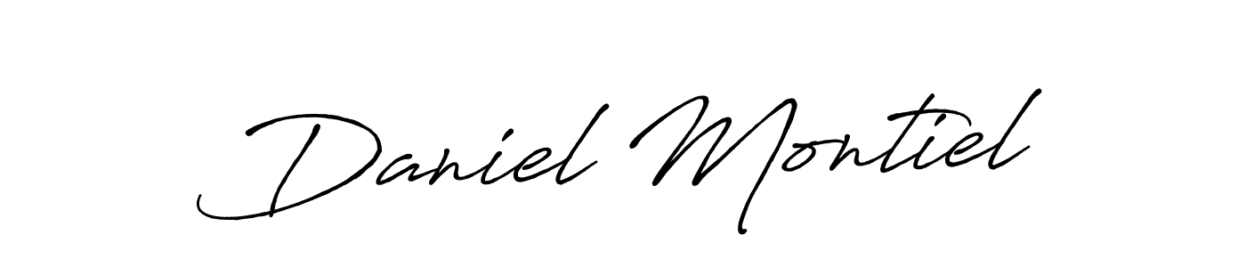 Create a beautiful signature design for name Daniel Montiel. With this signature (Antro_Vectra_Bolder) fonts, you can make a handwritten signature for free. Daniel Montiel signature style 7 images and pictures png