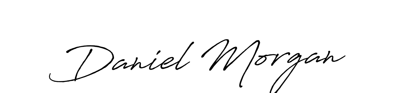You should practise on your own different ways (Antro_Vectra_Bolder) to write your name (Daniel Morgan) in signature. don't let someone else do it for you. Daniel Morgan signature style 7 images and pictures png