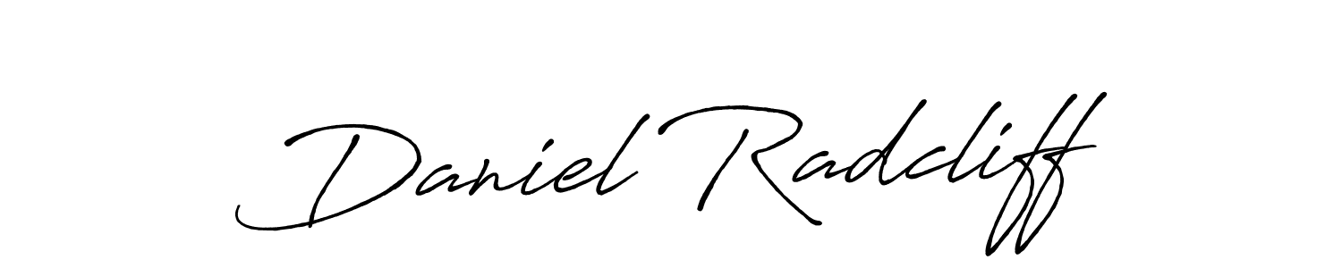 Use a signature maker to create a handwritten signature online. With this signature software, you can design (Antro_Vectra_Bolder) your own signature for name Daniel Radcliff. Daniel Radcliff signature style 7 images and pictures png