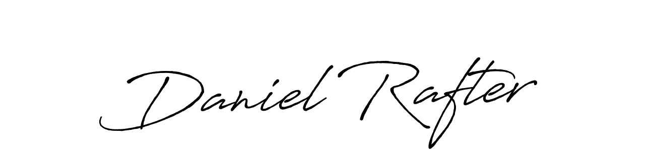 How to make Daniel Rafter name signature. Use Antro_Vectra_Bolder style for creating short signs online. This is the latest handwritten sign. Daniel Rafter signature style 7 images and pictures png