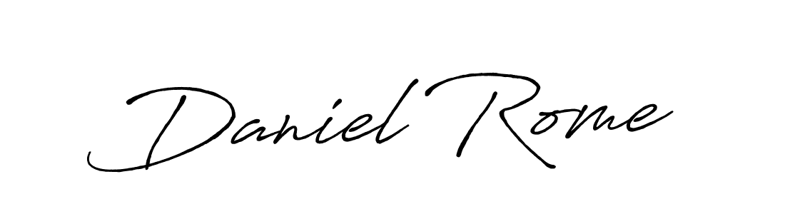 Make a beautiful signature design for name Daniel Rome. With this signature (Antro_Vectra_Bolder) style, you can create a handwritten signature for free. Daniel Rome signature style 7 images and pictures png