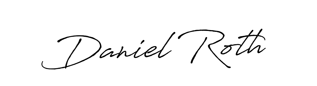Design your own signature with our free online signature maker. With this signature software, you can create a handwritten (Antro_Vectra_Bolder) signature for name Daniel Roth. Daniel Roth signature style 7 images and pictures png