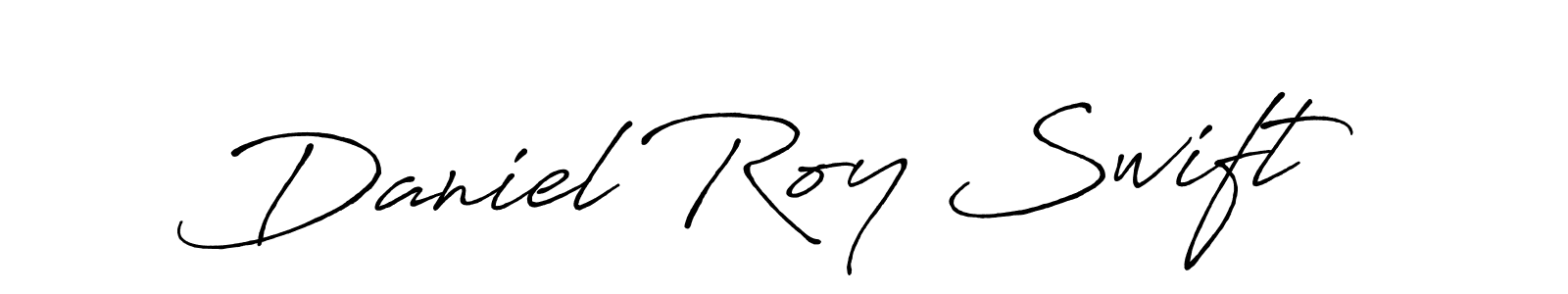 Make a beautiful signature design for name Daniel Roy Swift. With this signature (Antro_Vectra_Bolder) style, you can create a handwritten signature for free. Daniel Roy Swift signature style 7 images and pictures png