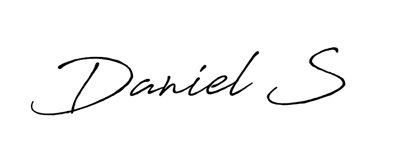 Daniel S stylish signature style. Best Handwritten Sign (Antro_Vectra_Bolder) for my name. Handwritten Signature Collection Ideas for my name Daniel S. Daniel S signature style 7 images and pictures png