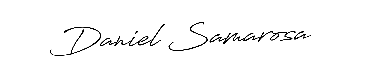 Make a beautiful signature design for name Daniel Samarosa. With this signature (Antro_Vectra_Bolder) style, you can create a handwritten signature for free. Daniel Samarosa signature style 7 images and pictures png