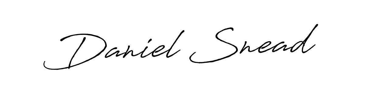 Make a beautiful signature design for name Daniel Snead. With this signature (Antro_Vectra_Bolder) style, you can create a handwritten signature for free. Daniel Snead signature style 7 images and pictures png