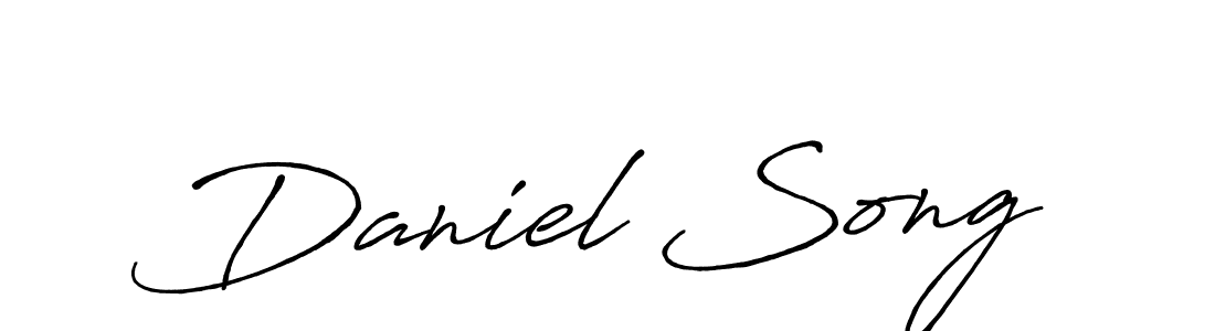 if you are searching for the best signature style for your name Daniel Song. so please give up your signature search. here we have designed multiple signature styles  using Antro_Vectra_Bolder. Daniel Song signature style 7 images and pictures png