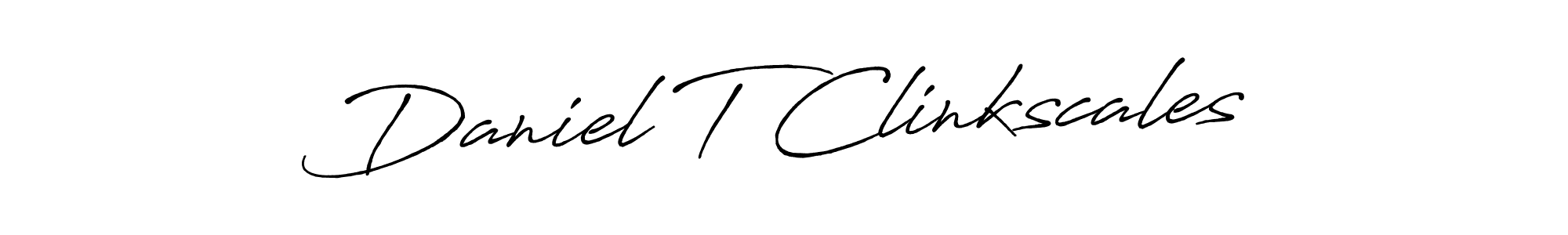 The best way (Antro_Vectra_Bolder) to make a short signature is to pick only two or three words in your name. The name Daniel T Clinkscales include a total of six letters. For converting this name. Daniel T Clinkscales signature style 7 images and pictures png