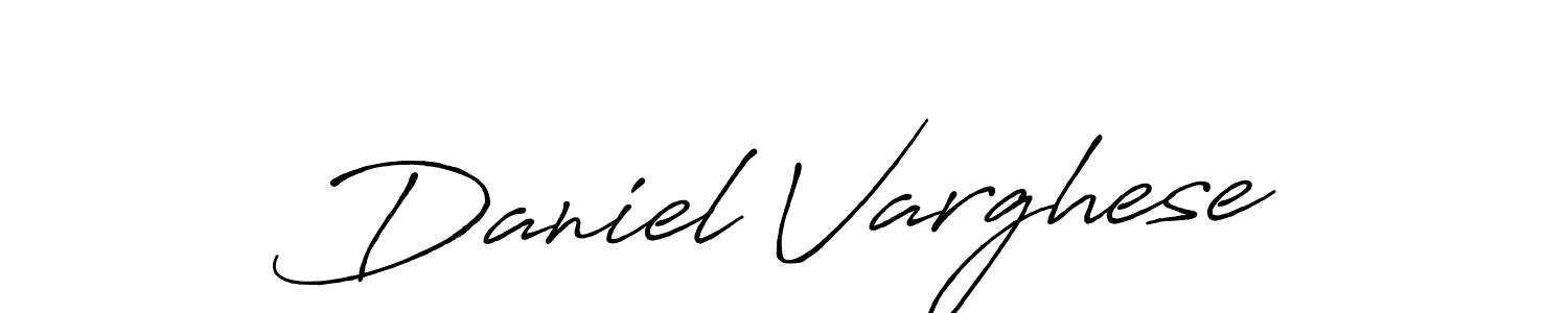 Use a signature maker to create a handwritten signature online. With this signature software, you can design (Antro_Vectra_Bolder) your own signature for name Daniel Varghese. Daniel Varghese signature style 7 images and pictures png