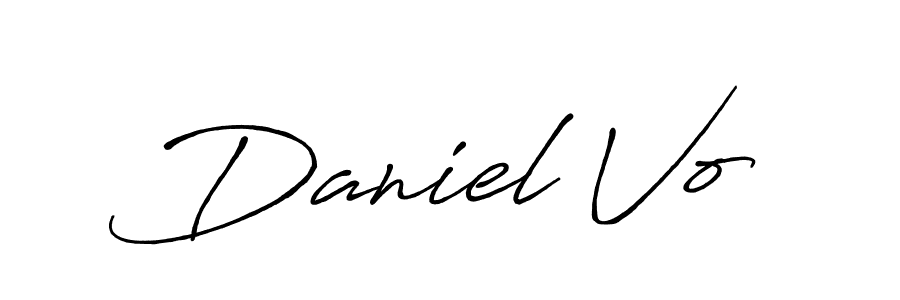 Daniel Vo stylish signature style. Best Handwritten Sign (Antro_Vectra_Bolder) for my name. Handwritten Signature Collection Ideas for my name Daniel Vo. Daniel Vo signature style 7 images and pictures png