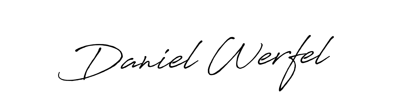 Also You can easily find your signature by using the search form. We will create Daniel Werfel name handwritten signature images for you free of cost using Antro_Vectra_Bolder sign style. Daniel Werfel signature style 7 images and pictures png