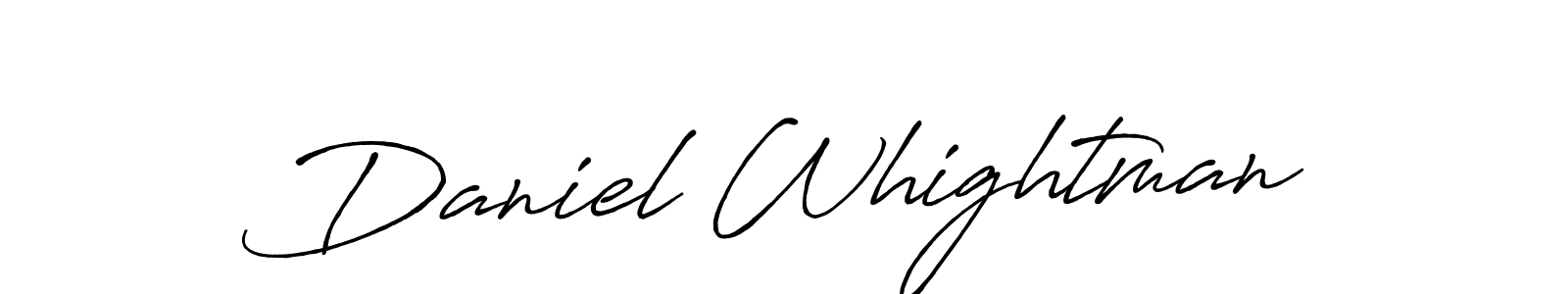 It looks lik you need a new signature style for name Daniel Whightman. Design unique handwritten (Antro_Vectra_Bolder) signature with our free signature maker in just a few clicks. Daniel Whightman signature style 7 images and pictures png