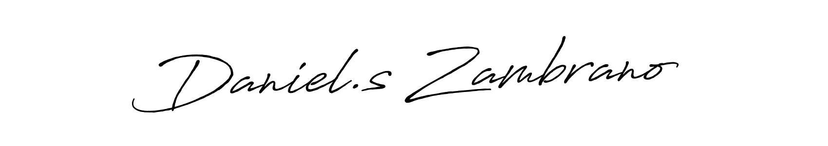 Make a beautiful signature design for name Daniel.s Zambrano. With this signature (Antro_Vectra_Bolder) style, you can create a handwritten signature for free. Daniel.s Zambrano signature style 7 images and pictures png