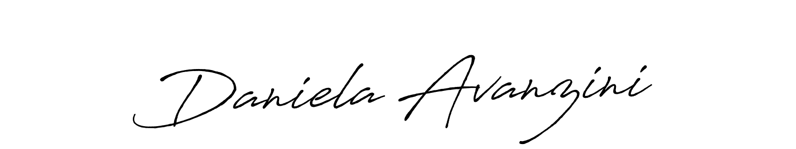 Daniela Avanzini stylish signature style. Best Handwritten Sign (Antro_Vectra_Bolder) for my name. Handwritten Signature Collection Ideas for my name Daniela Avanzini. Daniela Avanzini signature style 7 images and pictures png