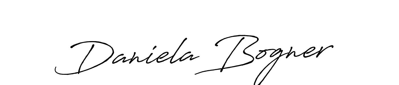 Use a signature maker to create a handwritten signature online. With this signature software, you can design (Antro_Vectra_Bolder) your own signature for name Daniela Bogner. Daniela Bogner signature style 7 images and pictures png