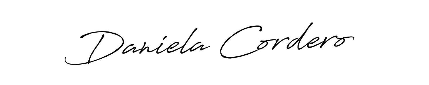 Also we have Daniela Cordero name is the best signature style. Create professional handwritten signature collection using Antro_Vectra_Bolder autograph style. Daniela Cordero signature style 7 images and pictures png