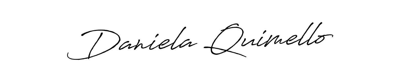 Use a signature maker to create a handwritten signature online. With this signature software, you can design (Antro_Vectra_Bolder) your own signature for name Daniela Quimello. Daniela Quimello signature style 7 images and pictures png