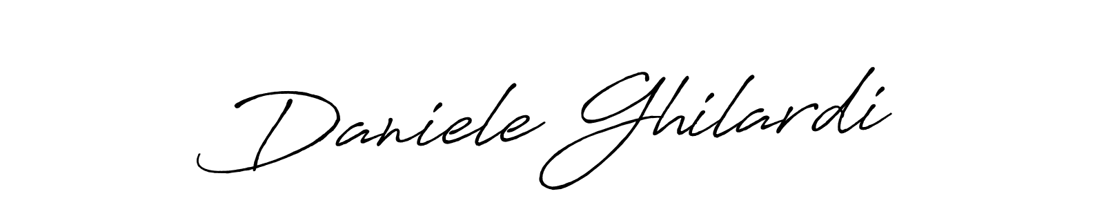 Daniele Ghilardi stylish signature style. Best Handwritten Sign (Antro_Vectra_Bolder) for my name. Handwritten Signature Collection Ideas for my name Daniele Ghilardi. Daniele Ghilardi signature style 7 images and pictures png