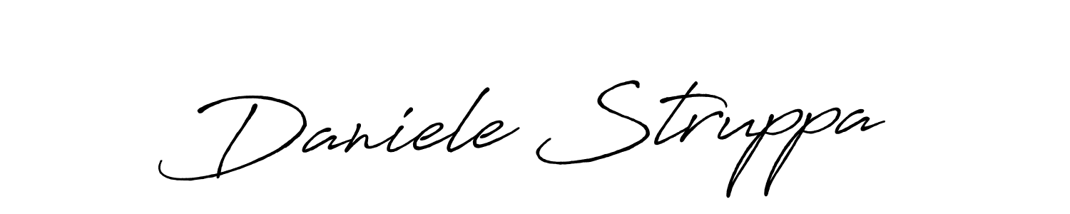 Design your own signature with our free online signature maker. With this signature software, you can create a handwritten (Antro_Vectra_Bolder) signature for name Daniele Struppa. Daniele Struppa signature style 7 images and pictures png