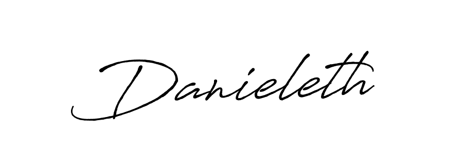 Design your own signature with our free online signature maker. With this signature software, you can create a handwritten (Antro_Vectra_Bolder) signature for name Danieleth. Danieleth signature style 7 images and pictures png