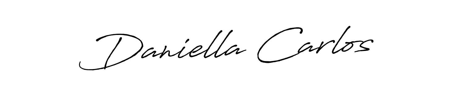 This is the best signature style for the Daniella Carlos name. Also you like these signature font (Antro_Vectra_Bolder). Mix name signature. Daniella Carlos signature style 7 images and pictures png