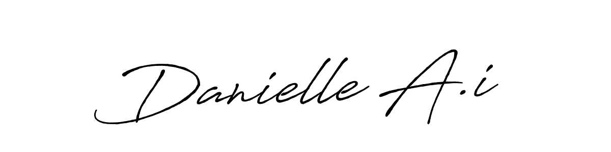 Danielle A.i stylish signature style. Best Handwritten Sign (Antro_Vectra_Bolder) for my name. Handwritten Signature Collection Ideas for my name Danielle A.i. Danielle A.i signature style 7 images and pictures png