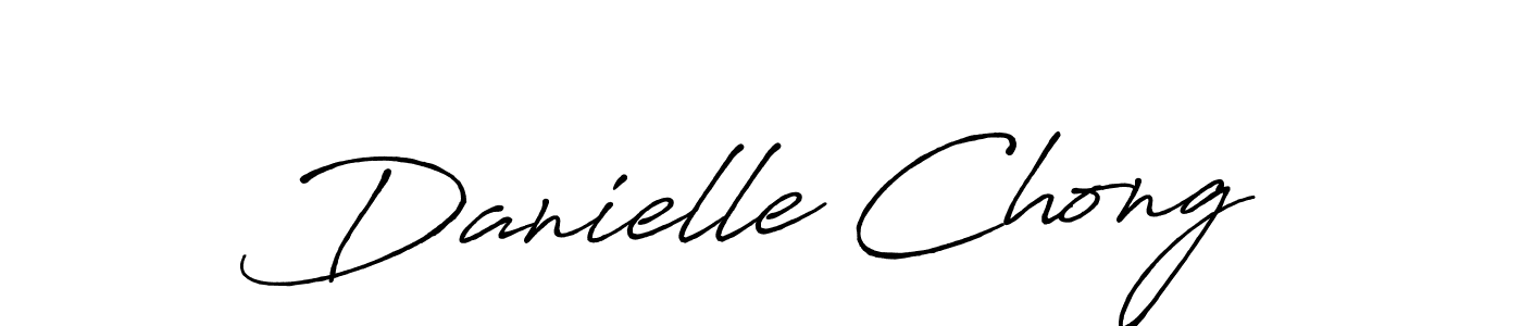 You should practise on your own different ways (Antro_Vectra_Bolder) to write your name (Danielle Chong) in signature. don't let someone else do it for you. Danielle Chong signature style 7 images and pictures png