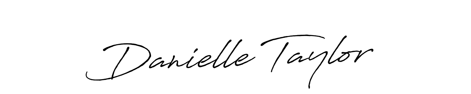 Create a beautiful signature design for name Danielle Taylor. With this signature (Antro_Vectra_Bolder) fonts, you can make a handwritten signature for free. Danielle Taylor signature style 7 images and pictures png