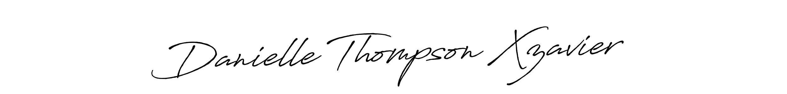 The best way (Antro_Vectra_Bolder) to make a short signature is to pick only two or three words in your name. The name Danielle Thompson Xzavier include a total of six letters. For converting this name. Danielle Thompson Xzavier signature style 7 images and pictures png