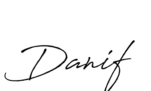 Make a beautiful signature design for name Danif. With this signature (Antro_Vectra_Bolder) style, you can create a handwritten signature for free. Danif signature style 7 images and pictures png