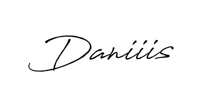 It looks lik you need a new signature style for name Daniiis. Design unique handwritten (Antro_Vectra_Bolder) signature with our free signature maker in just a few clicks. Daniiis signature style 7 images and pictures png