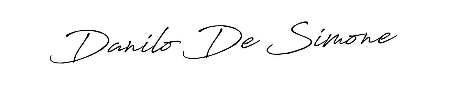 Design your own signature with our free online signature maker. With this signature software, you can create a handwritten (Antro_Vectra_Bolder) signature for name Danilo De Simone. Danilo De Simone signature style 7 images and pictures png