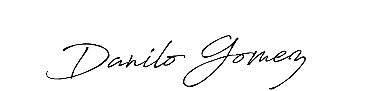Once you've used our free online signature maker to create your best signature Antro_Vectra_Bolder style, it's time to enjoy all of the benefits that Danilo Gomez name signing documents. Danilo Gomez signature style 7 images and pictures png