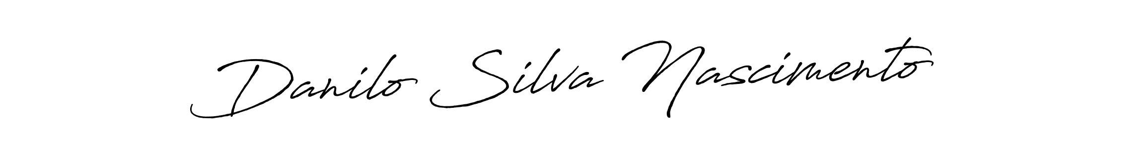 Design your own signature with our free online signature maker. With this signature software, you can create a handwritten (Antro_Vectra_Bolder) signature for name Danilo Silva Nascimento. Danilo Silva Nascimento signature style 7 images and pictures png