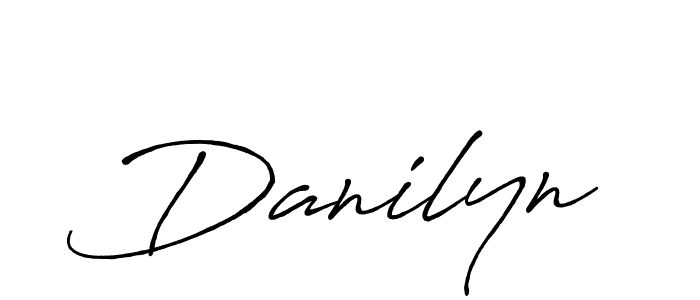 Use a signature maker to create a handwritten signature online. With this signature software, you can design (Antro_Vectra_Bolder) your own signature for name Danilyn. Danilyn signature style 7 images and pictures png