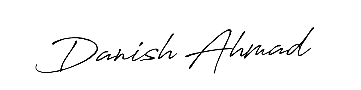 Also You can easily find your signature by using the search form. We will create Danish Ahmad name handwritten signature images for you free of cost using Antro_Vectra_Bolder sign style. Danish Ahmad signature style 7 images and pictures png