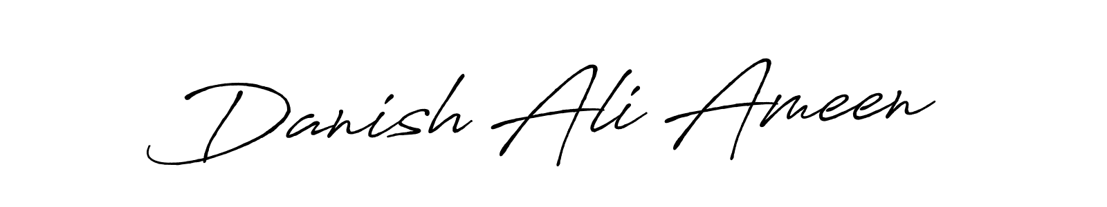 Similarly Antro_Vectra_Bolder is the best handwritten signature design. Signature creator online .You can use it as an online autograph creator for name Danish Ali Ameen. Danish Ali Ameen signature style 7 images and pictures png