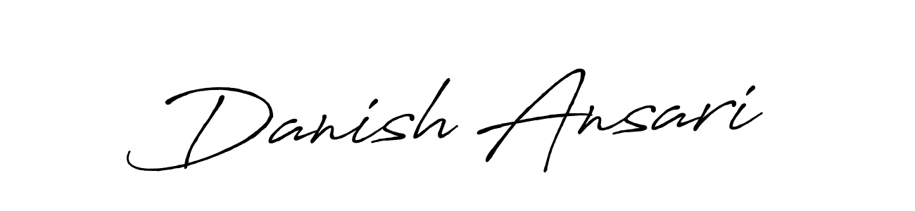 Design your own signature with our free online signature maker. With this signature software, you can create a handwritten (Antro_Vectra_Bolder) signature for name Danish Ansari. Danish Ansari signature style 7 images and pictures png