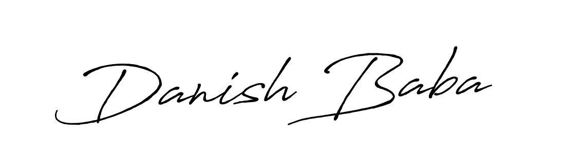 Make a beautiful signature design for name Danish Baba. With this signature (Antro_Vectra_Bolder) style, you can create a handwritten signature for free. Danish Baba signature style 7 images and pictures png