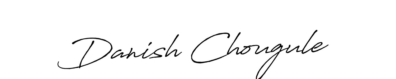 How to make Danish Chougule name signature. Use Antro_Vectra_Bolder style for creating short signs online. This is the latest handwritten sign. Danish Chougule signature style 7 images and pictures png