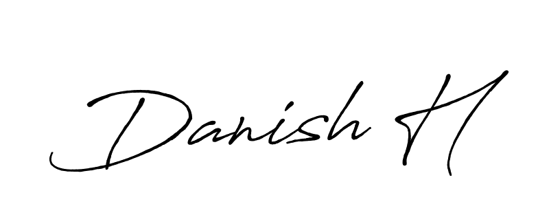 Here are the top 10 professional signature styles for the name Danish H. These are the best autograph styles you can use for your name. Danish H signature style 7 images and pictures png