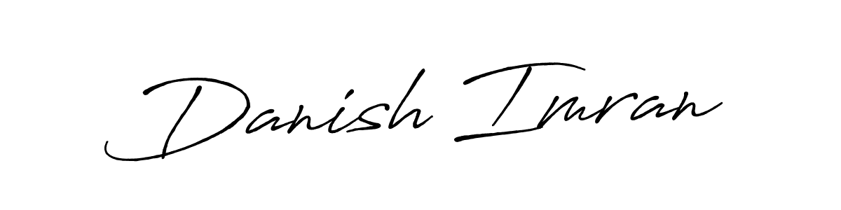 How to make Danish Imran name signature. Use Antro_Vectra_Bolder style for creating short signs online. This is the latest handwritten sign. Danish Imran signature style 7 images and pictures png