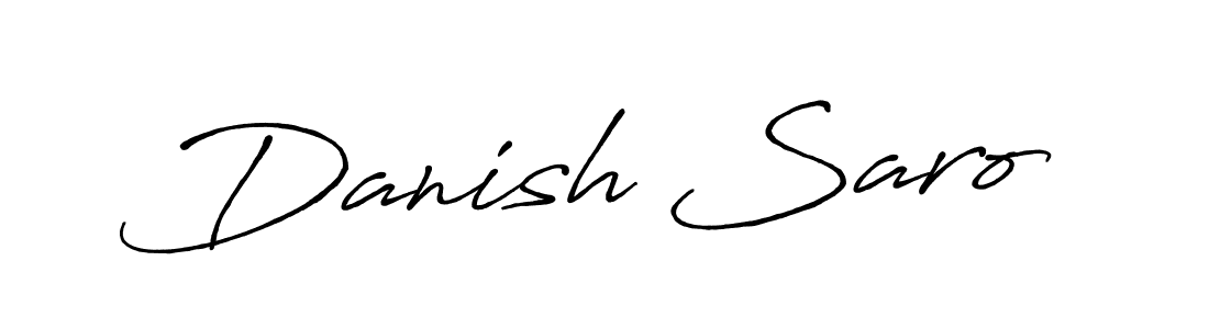 The best way (Antro_Vectra_Bolder) to make a short signature is to pick only two or three words in your name. The name Danish Saro include a total of six letters. For converting this name. Danish Saro signature style 7 images and pictures png