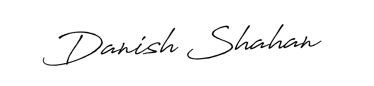 Design your own signature with our free online signature maker. With this signature software, you can create a handwritten (Antro_Vectra_Bolder) signature for name Danish Shahan. Danish Shahan signature style 7 images and pictures png