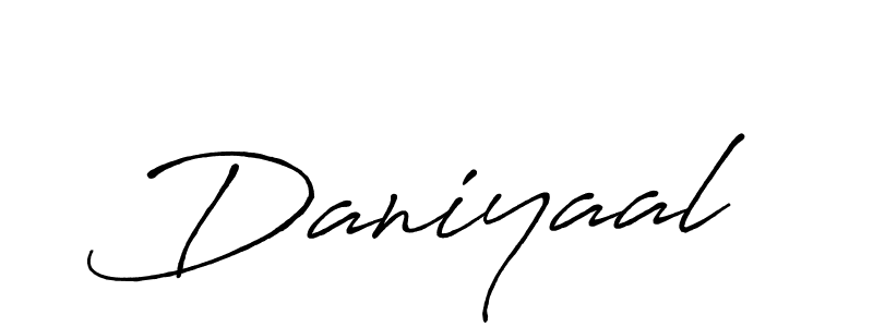 Design your own signature with our free online signature maker. With this signature software, you can create a handwritten (Antro_Vectra_Bolder) signature for name Daniyaal. Daniyaal signature style 7 images and pictures png